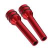 2Pcs Car Truck Aluminum Interior Door Lock Knob Pins Cover Red