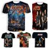 Rock Band Accept 3D Печать Футболка Мужская Мода Большой Размер Короткий Рукав Футболка Детская Хип-Хоп Спортивные Топы Футболки Мужская Одежда Винтаж