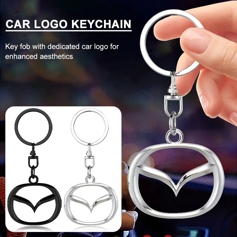 1 шт. 3D Металлический Значок Автомобиля Брелок Цинковый Сплав Брелоки Автоаксессуары Для Mazda 6 3 CX5 5 2 323 CX7 Demio Atenza Axela MX30 CX30 CX3 CX9 RX8 RX7