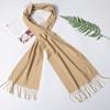 Business Autumn Winter Warm Long Shawl Cotton Scarf Pashmina Cotton Pure Color