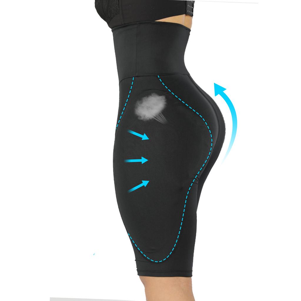 Women Sponge Cushion Body Pants Bodysuit Underwear Corset Shapewear Underpants