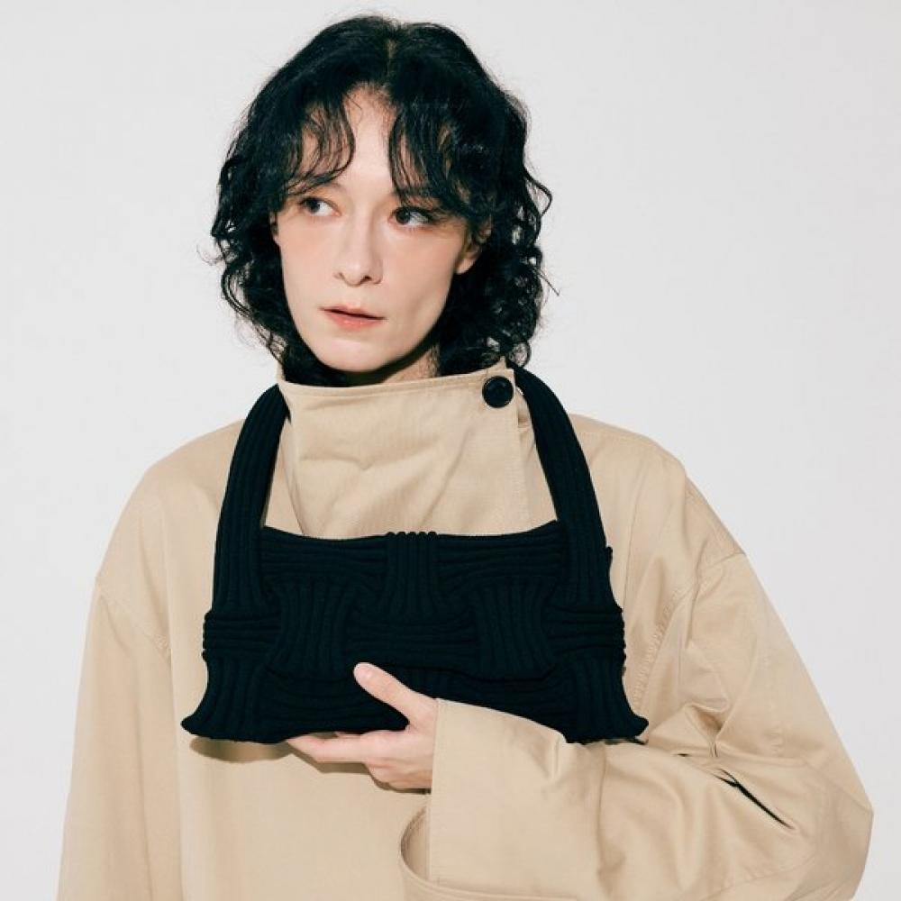 Pleatsmama Bow Flap Bag Black