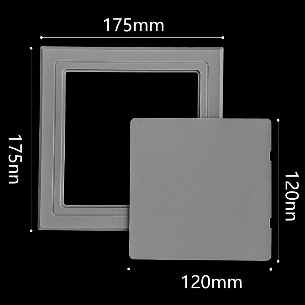 Inspection Port Self-adhesive Access Panel Door White Plastic Inspection Hole Removable Hinged Access Hatch Doors Wall Ceiling