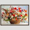 Полный 5D Diy Алмазная картина Красочная цветочная корзина Вышивка Крестом Домашний декор Подарок ручной работы