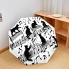 1PC Musical notes Umbrella Portable Folding Umbrella Iron Frame Hole Bone Structure Outdoor Home Umbrella A1