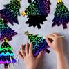 12Pcs DIY Toys Scratching Painting Paper Colorful Scratching Paper For Kids