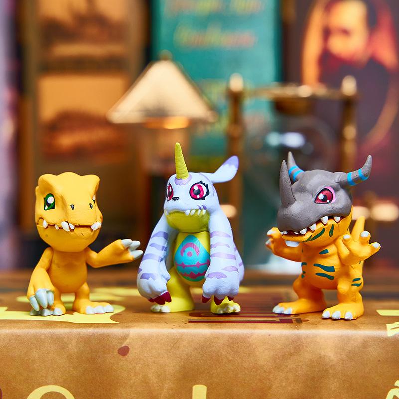 9 шт./комплект Digimon Adventure Тэйлмон Гомамон Патамон Габумон Тэнтомон Палмон Пиёмон Агумон Аниме Модель Игрушка Кукла Подарки