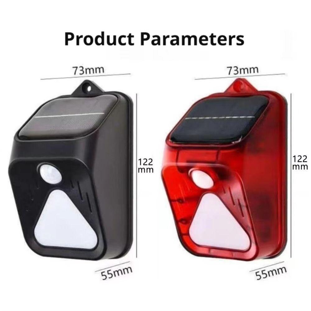 Solar Powered Solar Alarm Light Waterproof Motion Sensor Alarm Garden Protection