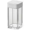 Spice Bottle, Large, White, Approx. W4.8 X D4.8 X H10cm, Tower, Sliding Closure, Adjustable Volume, 5825