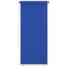 Outdoor Roller Blind 105 (W) x 230 (H) cm Blue HDPE