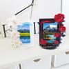 Acrylic Kpop Photocard Holder Rose Lily Flower Theme Heavy Duty Standing Mini Idol Photo Stand Picture Display Frame Table Decoration