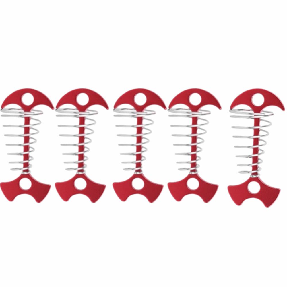 5 Pcs Spring Buckle Deck Anchor Pegs Adjustable Fishbone Deck Anchor Ground Anchor Tents Canopies
