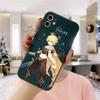 Чехол для телефона Genshin Design для IPhone 14 11 12 13 Pro Max X XR XSMax 6 6S 7 8 Plus SE 2022, мягкий квадратный цветной чехол для телефона