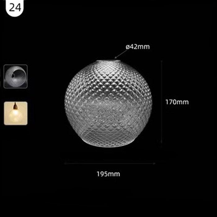 Большой прозрачный стеклянный абажур особой формы 42 мм, открывающаяся чаша, винная кружка, тыква, нестандартный прозрачный E26 E27, сменный абажур