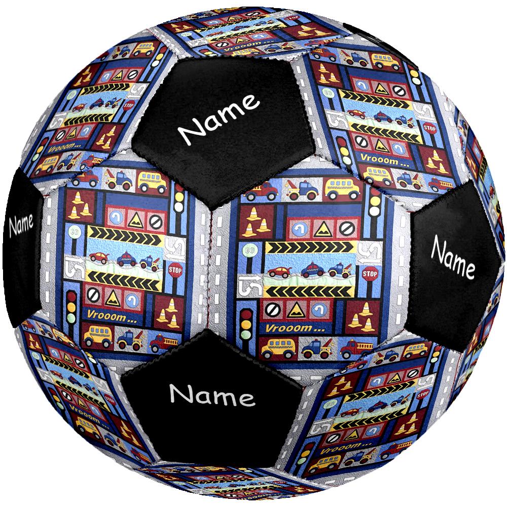 Custom Name Cute Cars Theme Size 5 Soccer Ball, Suitable for Both Indoor and Outdoor Matches, a Gift Suitable for Everyone.
