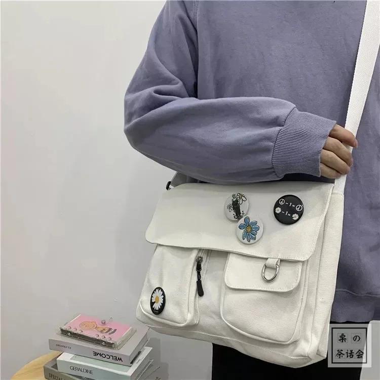 Woman Packet Fashion Shoulder Bag Women Canvas Messenger Bag Youth Ladies Student Large Capacity Female Crossbody Bags