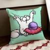 Cartoon SSimons Cat Cushion Cover Reversible Soft Durable Pillow Cover Home  Car MultiScene Use for Daily Comfort