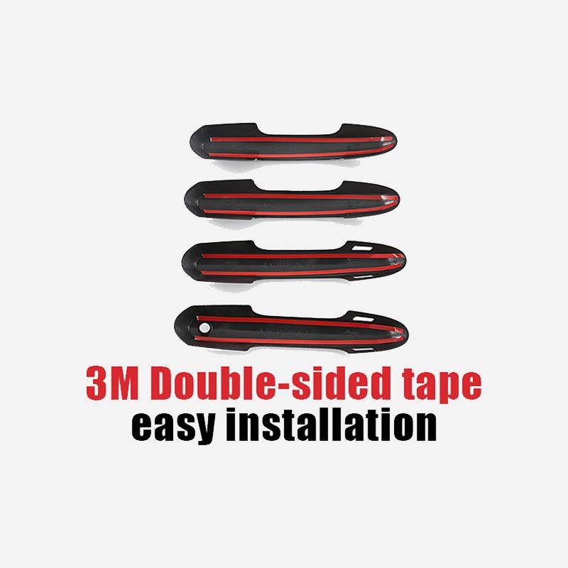 Накладки на боковые дверные ручки, молдинги, наклейки для Toyota Highlander Kluger-2022, ABS, Стайлинг автомобиля