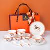 6 bowls 6 spoons 2 plates - large box pearl cotton