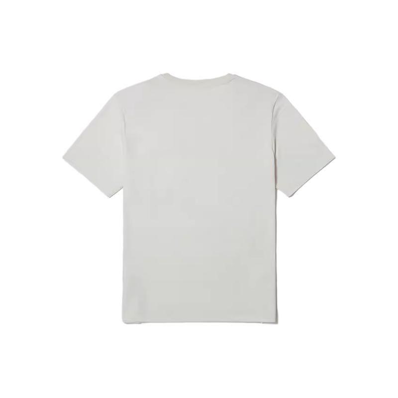 Timberland Solid Logo Outdoor Casual Comfortable Crew Neck Short Sleeve T-Shirt Men Tops Vintage-White A6RFD-CM9