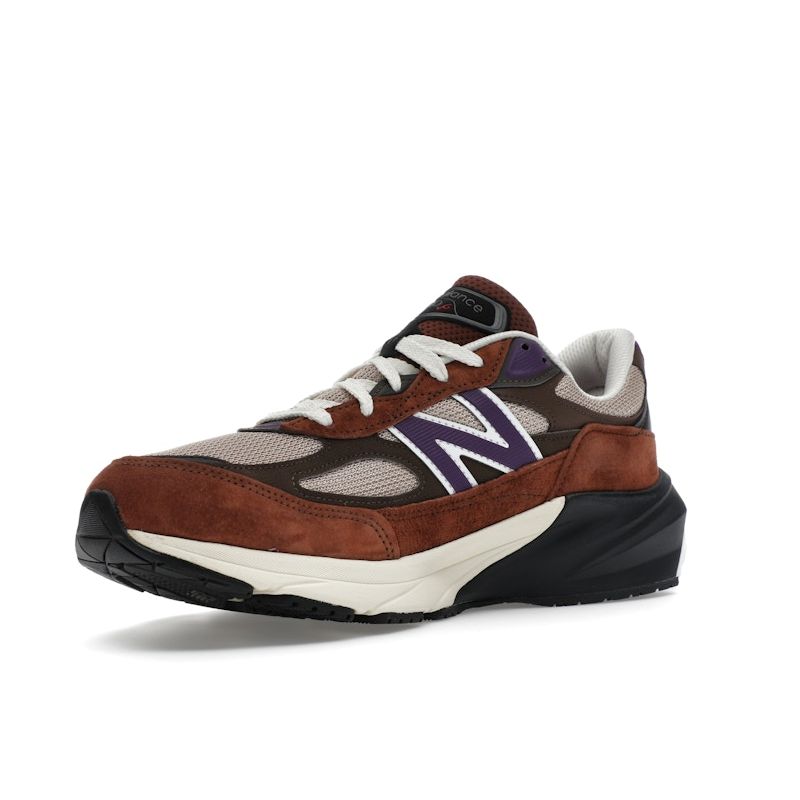 New Balance 990v6 Сделано в США Rich Oak Cosmic Grape унисекс кроссовки коричневые U990OP6