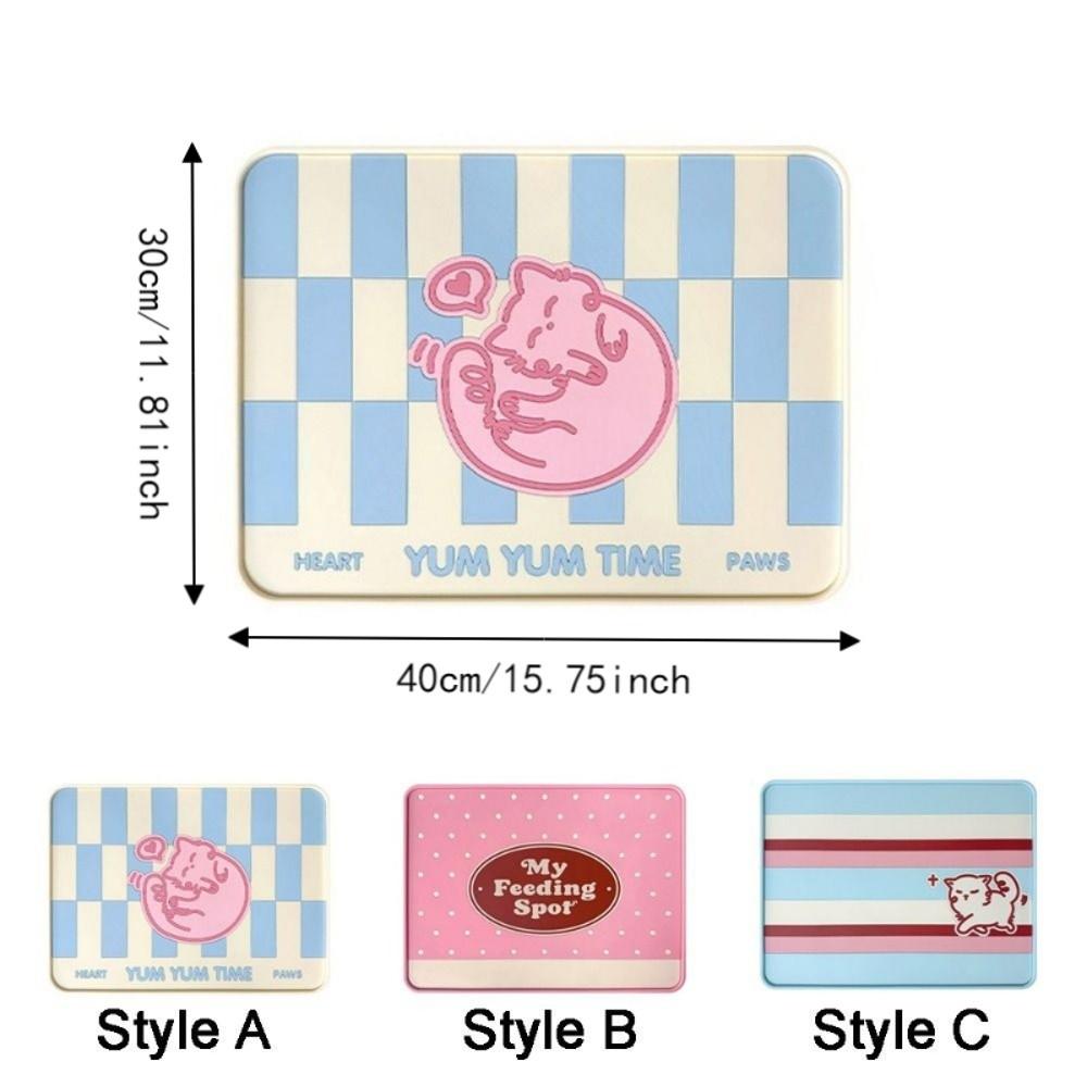 Anti-fouling Pet Placemat Non-slip Cat Drinking Feeding Mat Pet Feeding Pad  Floor Protector