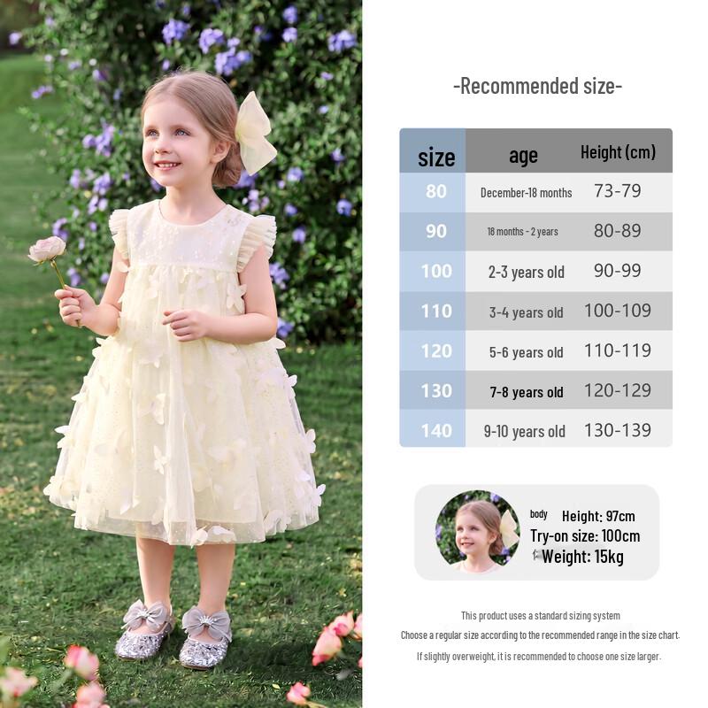 JELLYBABY Girls' Princess Mesh Dress