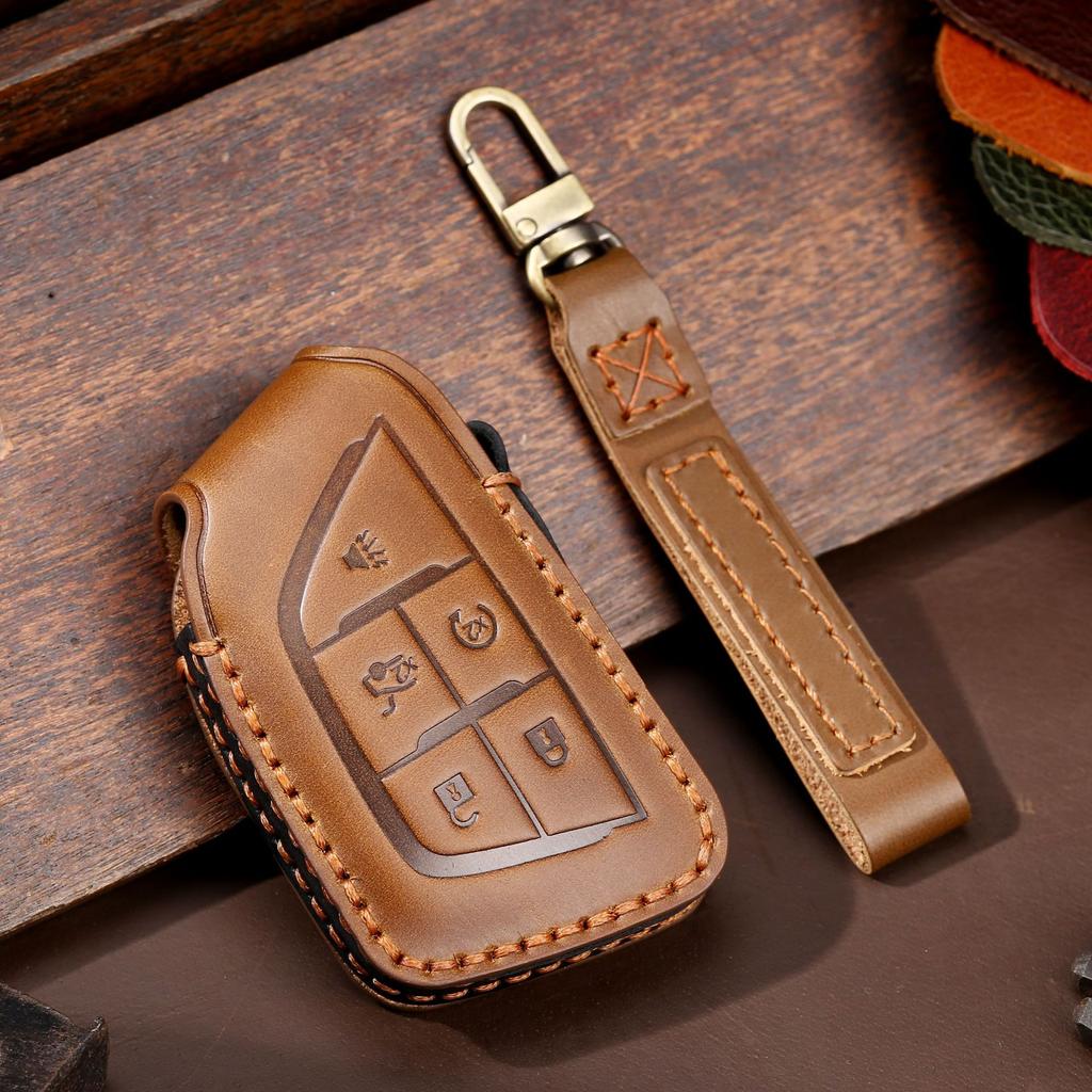 Кожаный чехол для ключей подходит для Cadillac CT5 высокого класса CT6 нового XT6