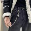 Цепочка для брюк Цепочка для ключей Джинсовая цепочка в стиле хип-хоп и панк Женская и мужская готическая одежда Аксессуары Ретро-цепочка на талию Креативная декоративная цепочка для сумок