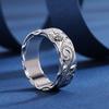 Elegant Silver Relief Flower Branch And Leaf Design Ring ,Used For Women 'S Party Wedding Engagement Copper High -Quality Jewelry