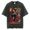 benber Anime Chainsaw Man Washed Oversized TShirt Streetwar Men Cotton  Tshirt Harajuku Yk Cotton Streetwear High Quality Female Male 