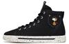 Women's Sneakers SNOOPY x Anta Canvas High top Skateboard Shoes Women's Black