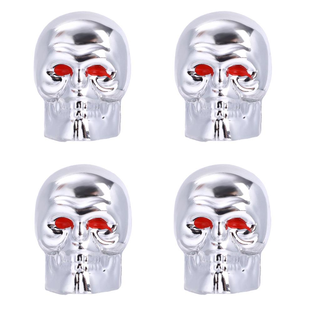 Крышка клапана автомобиля в виде черепа, колеса мотоцикла, шины, антикоррозийный медный сердечник, декоративная крышка штока клапана Шредера