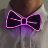 LED Bow Tie Glow In The Dark Adjustable Button Various Light Modes for Parties Weddings Halloween Cosplay