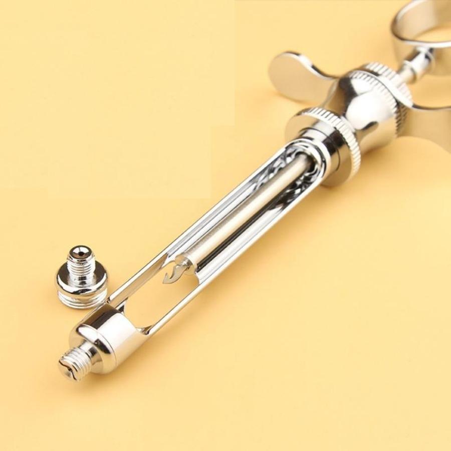 1 шт. Стоматологический аспирационный шприц из нержавеющей стали серебристого цвета Стоматологические хирургические инструменты 1,8 мл с головкой