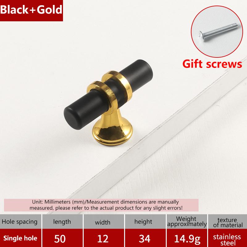 Современные ручки для шкафов из черного золота - прочные ручки для ящиков кухонной мебели с материалом из цинкового сплава