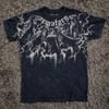 Affliction Винтажная футболка с графикой Мужская 2000-е Ретро Панк Оверсайз Хлопковая футболка Хип-хоп Уличная одежда Круглый вырез Короткий рукав Топ