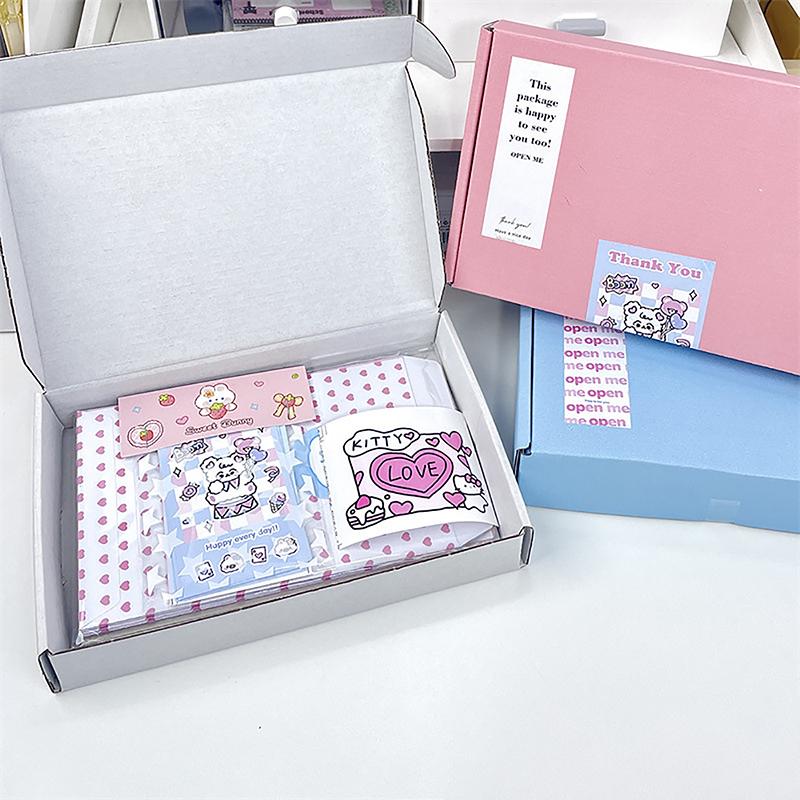 5 шт. транспортировочные коробки картонные гофрированные почтовые коробки для упаковки ремесленных подарков товары для малого бизнеса, свадебной вечеринки