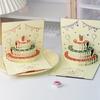 Открытка на день рождения Yousheng 3D Pop-Up с музыкальными огнями Открытка на день рождения с тортом для женщин, мужчин, детей, друзей