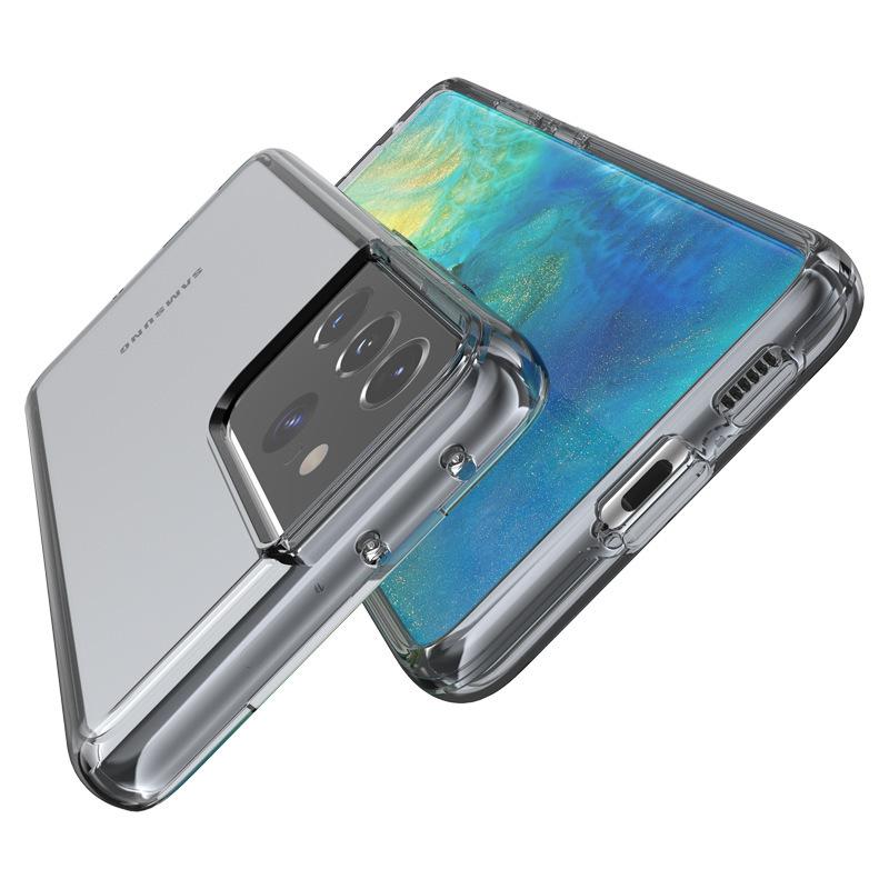 Прозрачный чехол Samsung S23 Terminator S24, Жесткая противоударная крышка для Note20Ultra A14/33/53 - Европейский и американский дизайн