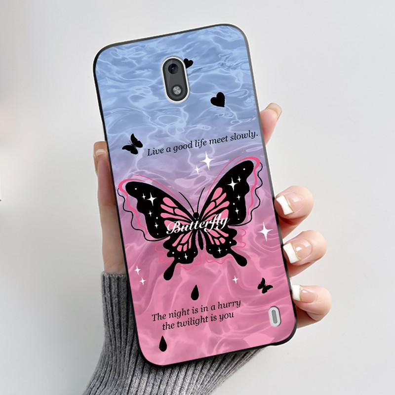Чехол для Nokia 2 2.1 2.2 3 3.1 Чехол Эстетичный Модный Милый Кот Ударопрочный Задняя крышка Черный Тонкий Мягкий ТПУ Силиконовый Чехол для телефона