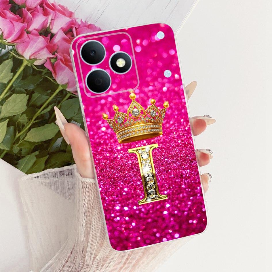 Чехол для OPPO Realme Note 80 2026 Новый Милый С буквами Корона Мягкий Силиконовый Чехол для Телефона Для Realme Note 80 4G Funda Note80 Задние Чехлы