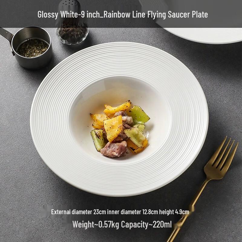 Light Luxury Ceramic Western Dinner Plate