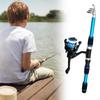 Удочка для детей, удочка и катушка, для пресной воды, универсальная, телескопическая, регулируемая