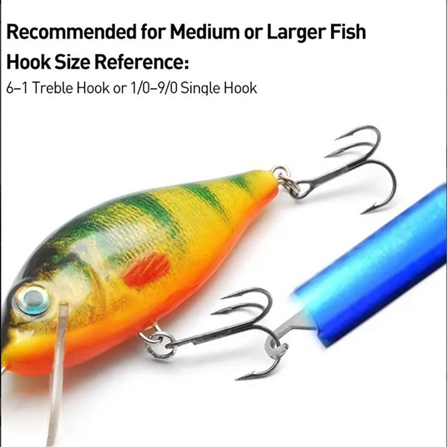 1 шт. Легкое средство для удаления рыболовных крючков — Т-образный инструмент для быстрого и безболезненного удаления крючка