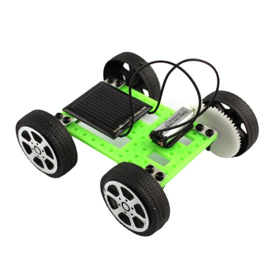 DIY Assembly Solar Panel Energy Mini Car Vehicle Racer Model Kids Education Toy