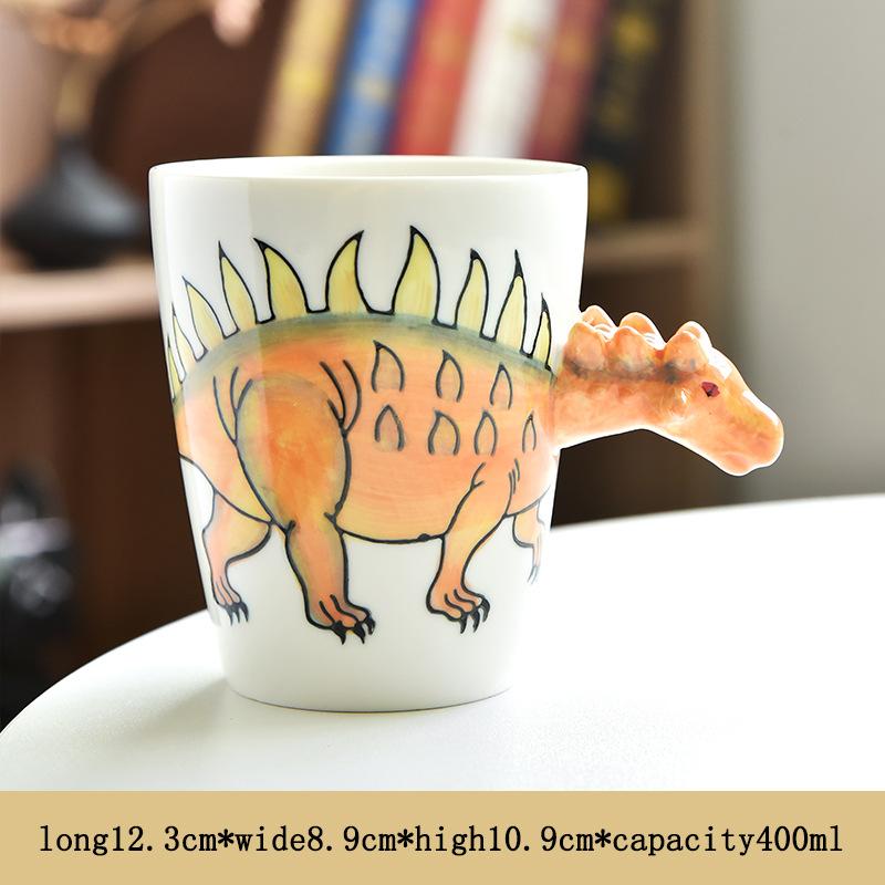 Creative Dinosaur Shaped Water Cup Cute Animal Ceramic Mug Office Water Cup Breakfast Cup Gift Coffee Mug Home Decoration