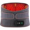 Беспроводная поясничная грелка, перезаряжаемый массажер для поясницы, портативный пояс для поясничной поддержки с красным светом