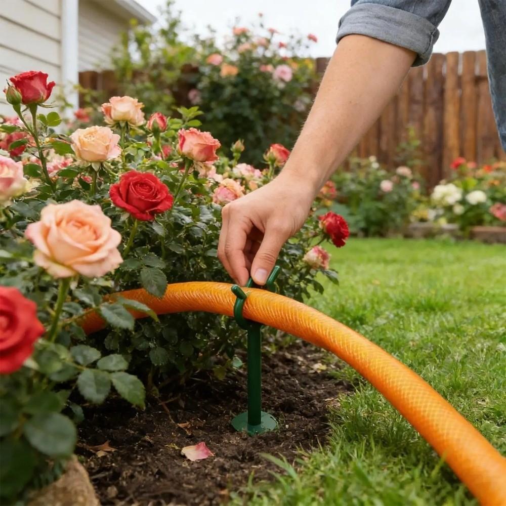 10PCS Stable Garden Hose Holder Multipurpose Plant Protection Holder Plant Irrigation