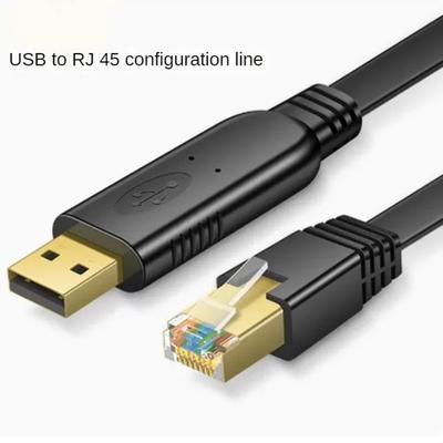 Кабель USB к RJ45 консольный адаптер последовательного порта RS232 для ноутбука, компьютера, маршрутизатора Cisco, USB RJ 45 8P8C конвертер, консольный кабель 1,8 м 3 м